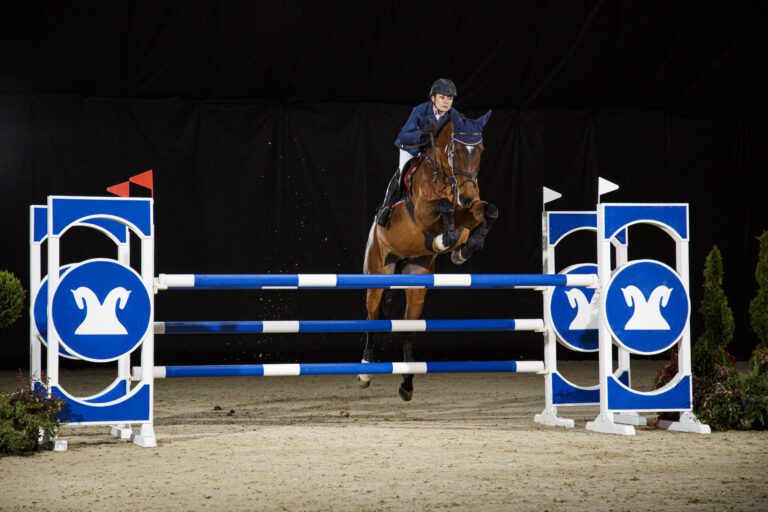 showjumper older horse rider